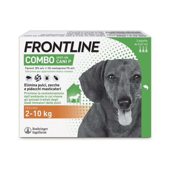 Frontline Combo –  2/10 KG – 3 Pipette.  – CANE
