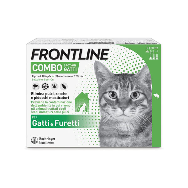 Frontline Combo – 3 Pipette – Gatti/Furetti